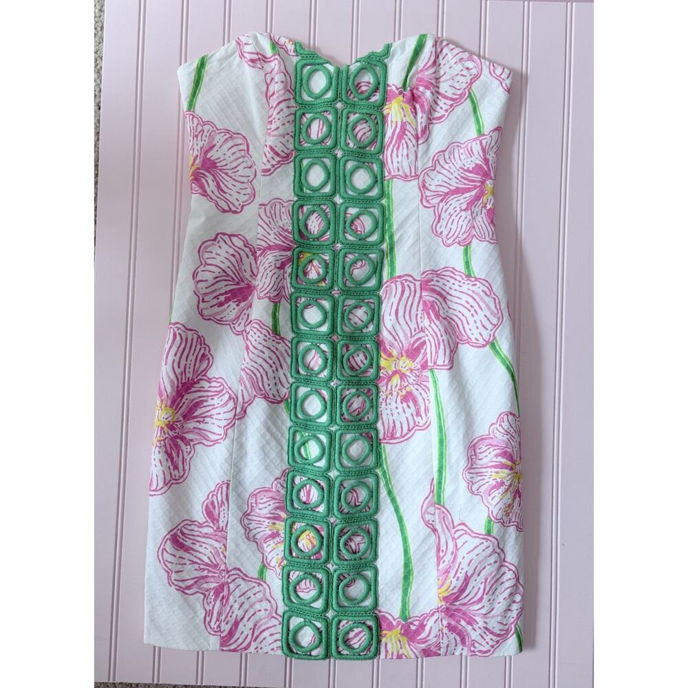 Lilly Pulitzer Angela Dress In Resort White Clover Cup